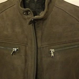 Beautiful Brown Mens Michael Kors Leather Jacket